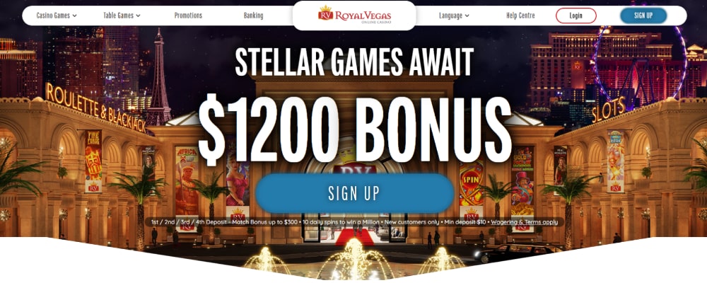 Royal Vegas Registration Sign Up